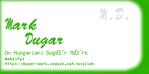 mark dugar business card